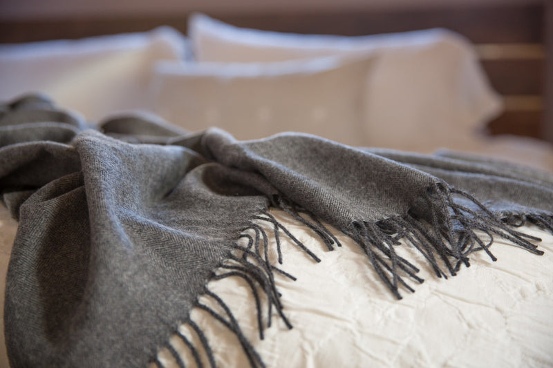 100% Baby Alpaca Wool Throw Blanket - Eco – Elevated Living Design